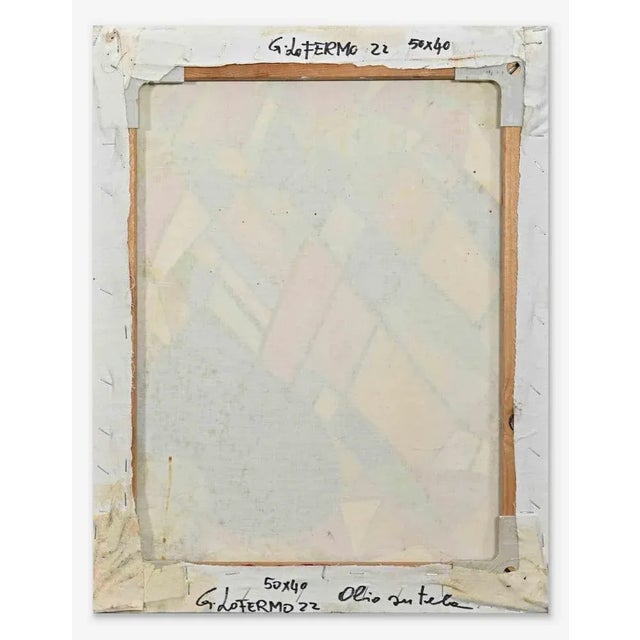 Giorgio Lo Fermo, Colored Facets, Original Oil on Canvas, 2022 For Sale - Image 3 of 4