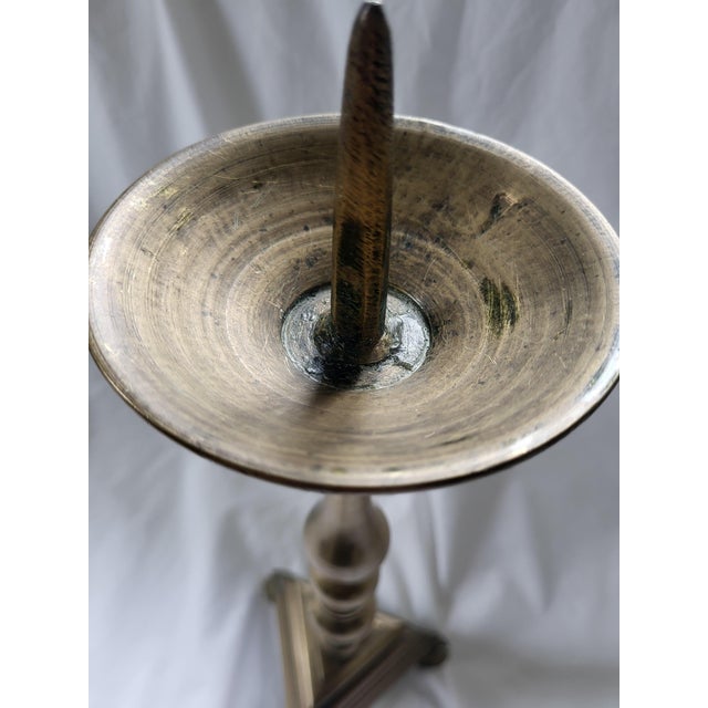 A superb and rare pair of French liturgical altar pricket candlesticks (pique-cierges) dating from the mid-18th century....