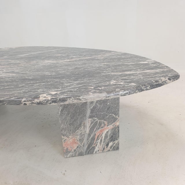 Italian Marble Leaf Shape Coffee Table, 1980s For Sale - Image 17 of 18