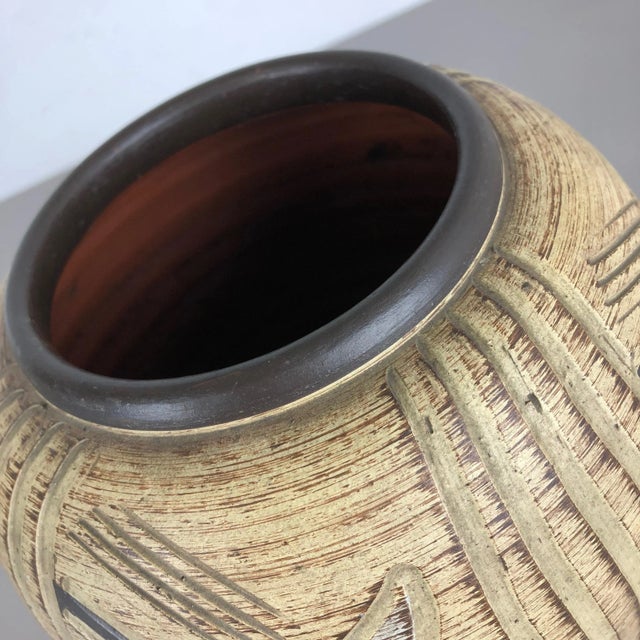 Germany Multi-Color Ceramic Pottery Vase by Franz Schwaderlapp for Sawa Ceramic, 1960s For Sale - Image 10 of 12