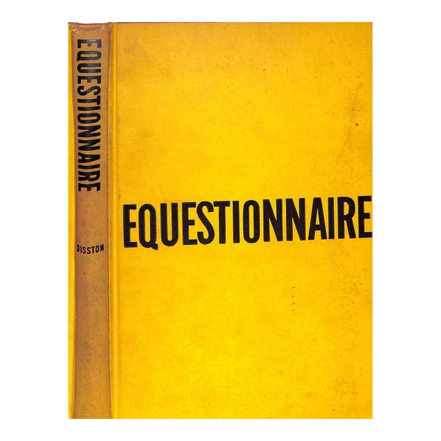 "Equestionnaire: 1000 Questions and Answers for Horsemen" 1947 Disston, Harry For Sale