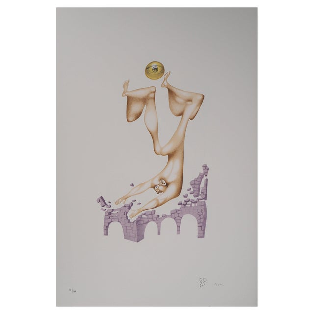 Jules Perahim, The Hebrew Alphabet, Attachment to the Past, Original Lithograph For Sale