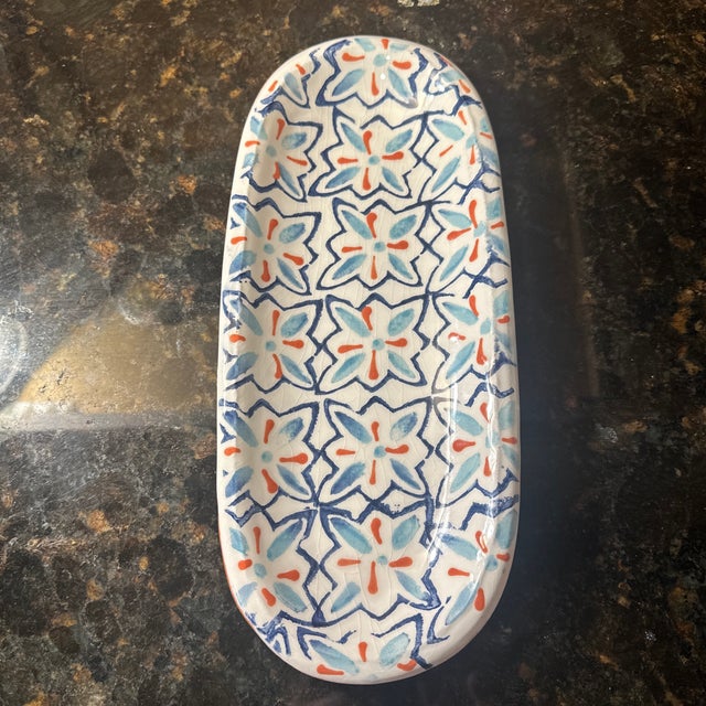 Vintage terra-cotta serving long tray by southern living. New never used.