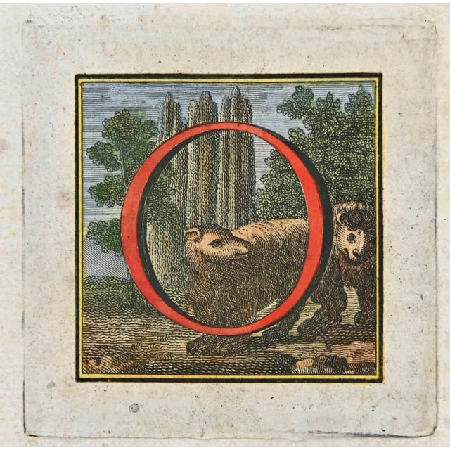 Letter of the Alphabet O, from the series "Antiquities of Herculaneum", is an etching on paper realized by Luigi...