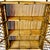 1970s Vintage Coastal Boho Chic Chippendale Wicker Split Bamboo Wall Mounted 3-Shelf Cabinet For Sale - Image 12 of 12