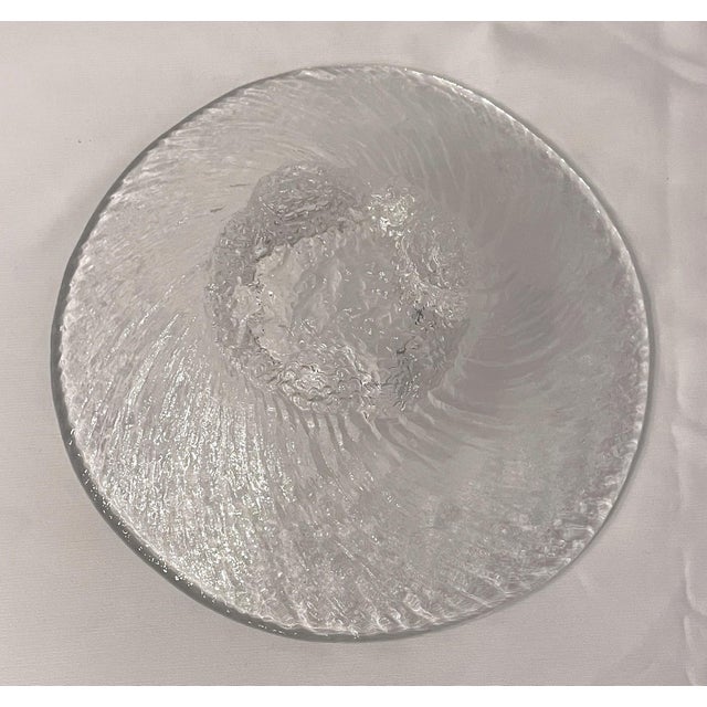 Beautiful centerpiece bowl by Iittala in the "Avanta" pattern with swirl design