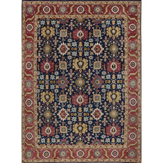 Handwoven Heriz Style Area Rug 9’2″ X 12’7″ For Sale - Image 11 of 11