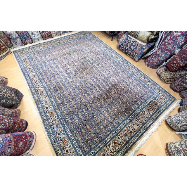 Vintage Hand-Knotted Birjand Rug For Sale - Image 4 of 18
