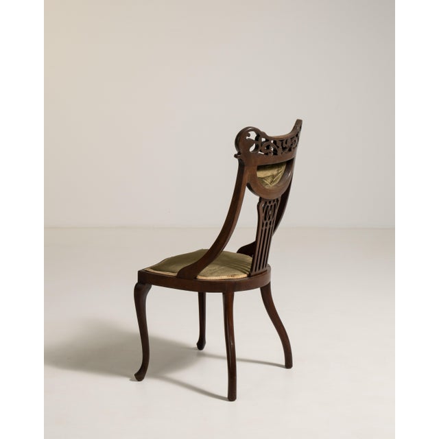 Mahogany Chair with Upholstered Seat, Antique, United Kingdom, 19th Century For Sale - Image 9 of 11