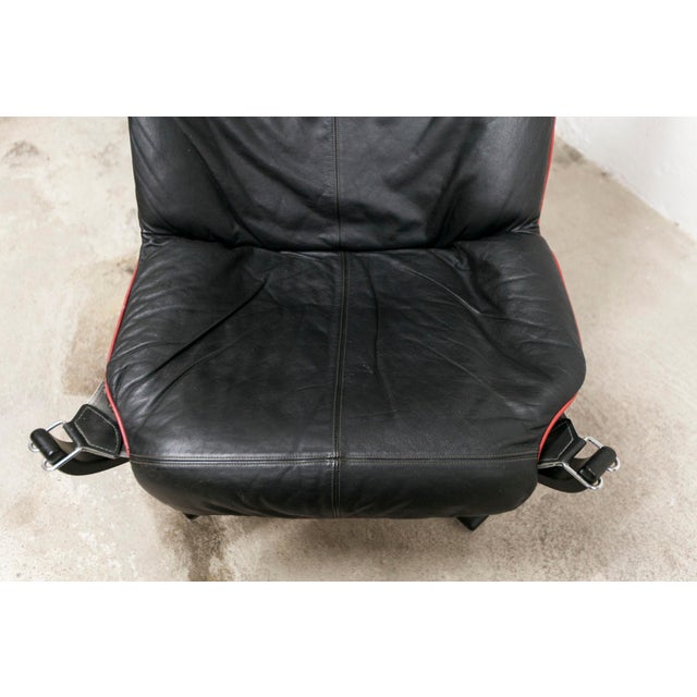 Set of Vintage Lounge Chair and Ottoman by Sigurd Ressell for Poltrona Frau, Italy, 1980s For Sale - Image 15 of 18