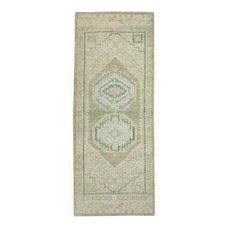 Turkish Oushak Rug 3'1"x 7'9" #19272 For Sale