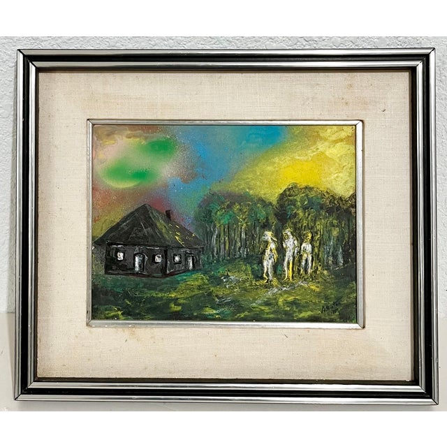 J. James Akston Surrealism, Village scene (Mexico) Acrylic on Board Frame: 15 X 18 Image: 9 X 12 Joseph James Akston was a...