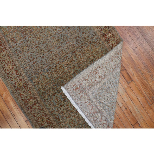 Fine Persian Senneh Wide Runner, Early 20th Century - 3'6" x 20'5" For Sale - Image 4 of 6