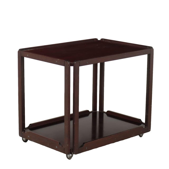 Veneer Serving Trolley, 1960s For Sale - Image 10 of 10