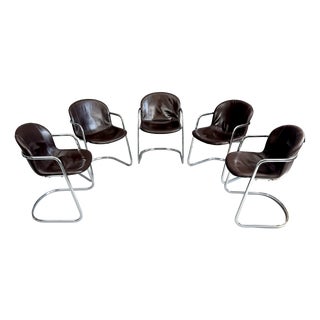 Chairs by Gastone Rinaldi, 1970s, Set of 5 For Sale