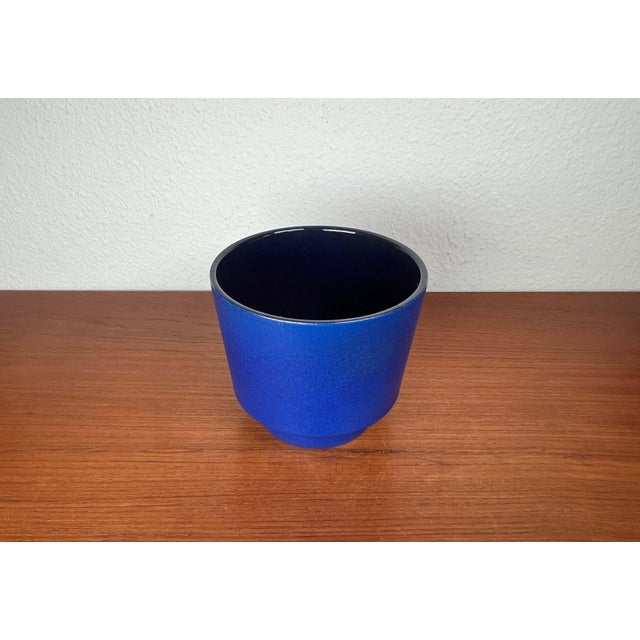 Mid-Century Modern Bright Blue Planter from Marei Majolikafabrik, 1960s For Sale - Image 13 of 16