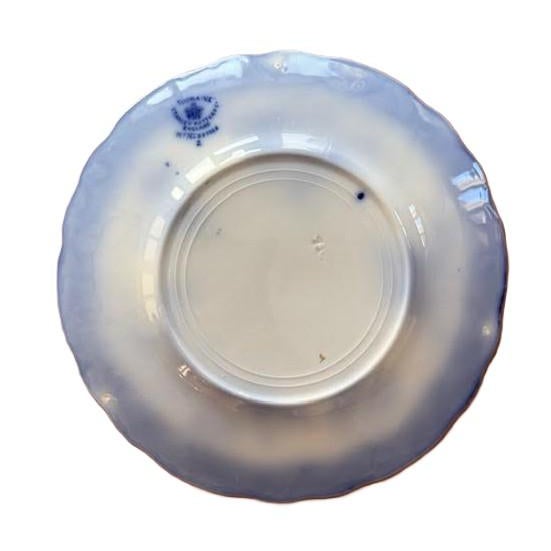 English Vintage Stanley Pottery Toutaine Flow Blue Plates Set of (8) For Sale - Image 3 of 3