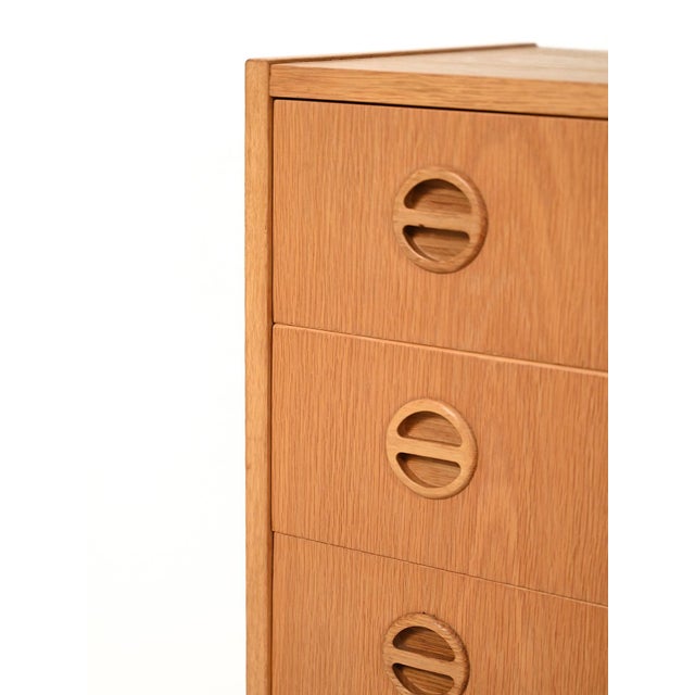 Wood Oak Chest of Drawers from Arne Wahl Iversen, 1960s For Sale - Image 7 of 11