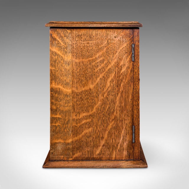 1900 - 1909 Antique Cambridge Doctor's Smoking Cabinet, English, Smoker's Case, Edwardian For Sale - Image 5 of 12