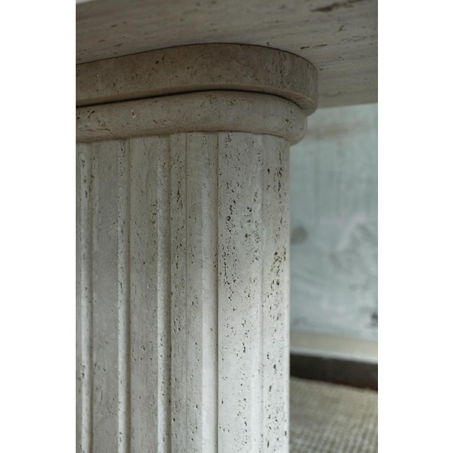 Travertine Console, 1970s For Sale - Image 6 of 10