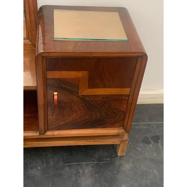 Brown Vintage Italian Dressing Table from Franco Vezzani, 1930 For Sale - Image 8 of 11