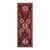 Shabby Chic Tabriz Red/Rust Wool Runner Rug- 3'7'' X 9'10'' For Sale
