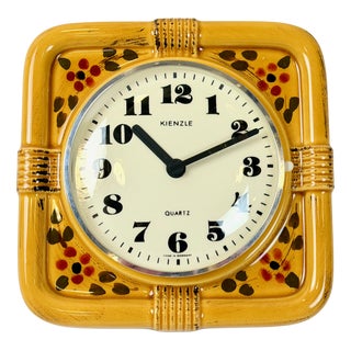 Vintage Ceramic Kitchen Wall Clock from Kienzle, 1960s For Sale