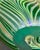 A Vintage Art Nouveaux-Style, Signed Iridescent Thick and Solid "Feather," Vessel/ Vase For Sale - Image 16 of 18