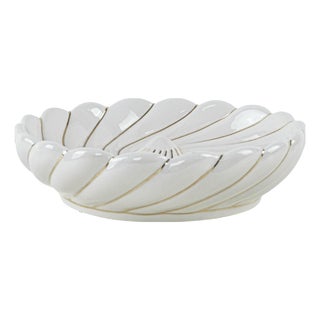 Italian Ceramic Decorative Bowl, 1980s For Sale