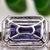 Metal 8.3cts Tanzanite Statement Pendant W Diamond Halo in 14k Solid Gold | Em 13x9mm For Sale - Image 7 of 7