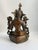 Large Bronze Sitting Green Tara Tibetan Buddha For Sale - Image 4 of 6
