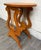 Signed Studio Crafted Arts and Crafts Style Lyre Harp Base Side Table For Sale - Image 4 of 10