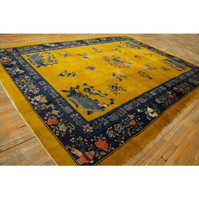 1920s Early 20th Century Chinese Peking Carpet ( 10' x 13'6" - 305 x 412 ) For Sale - Image 5 of 11
