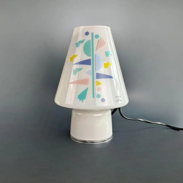 Vintage Bibi Table Lamp in Colored Glass by Alessandro Mendini for Artemide, 1990s For Sale - Image 14 of 14