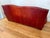 Vintage Ralph Lauren Style Distressed Art Deco Leather Sofa For Sale - Image 13 of 17