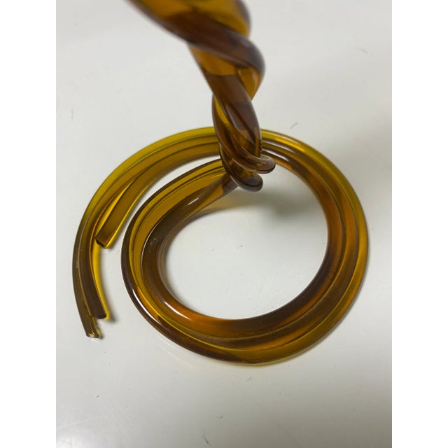 1970s 1970s 3 Cobra Murano Glass Style Sculpture For Sale - Image 5 of 12