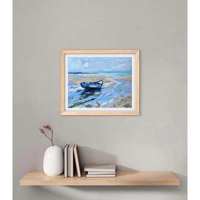Original Oil Painting – Waiting for the Tide For Sale In Reno/Lake Tahoe - Image 6 of 13