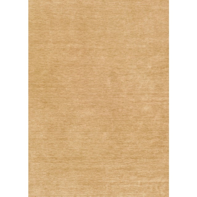 Transitional Exquisite Rugs Roche Handmade New Zealand Wool Gold Rug-8'X10' For Sale - Image 3 of 3