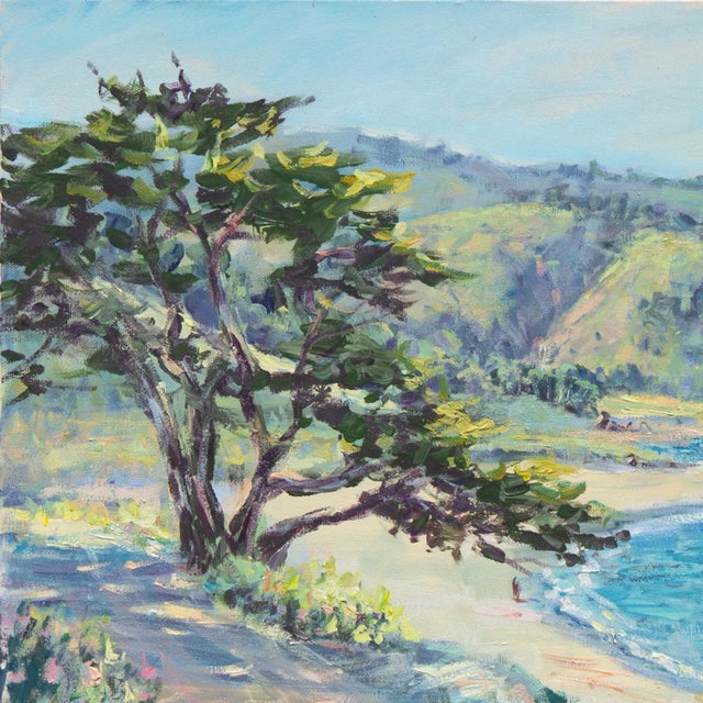 'Monterey Coastline' by Delia Bradford, Carmel, Big Sur, Pacific Ocean, California Impressionist For Sale In Monterey, CA - Image 6 of 8