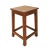 Simple square seat teak wood stool. Hand waxed and sealed finish. Each will have variations in exact wood tones, grain,...