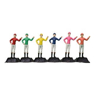 Set X 6 "21" Club Jockey Placecard Holders For Sale