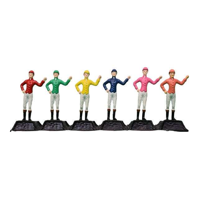 Set X 6 "21" Club Jockey Placecard Holders For Sale