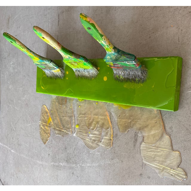 Contemporary Paintbrushes Wall Sculpture by Pancho Luna For Sale - Image 3 of 3
