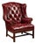 Vintage Tufted Leather Chesterfield Armchair in Burgundy by Hancock & Moore For Sale
