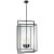 Modern Ian K. Fowler for Visual Comfort Signature Halle Medium Lantern in Aged Iron with Clear Glass For Sale - Image 3 of 3