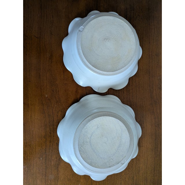 Vintage 1990s pair of hand crafted fluted soup/ cereal/ serving bowls. Such a sweet design and in excellent condition with...