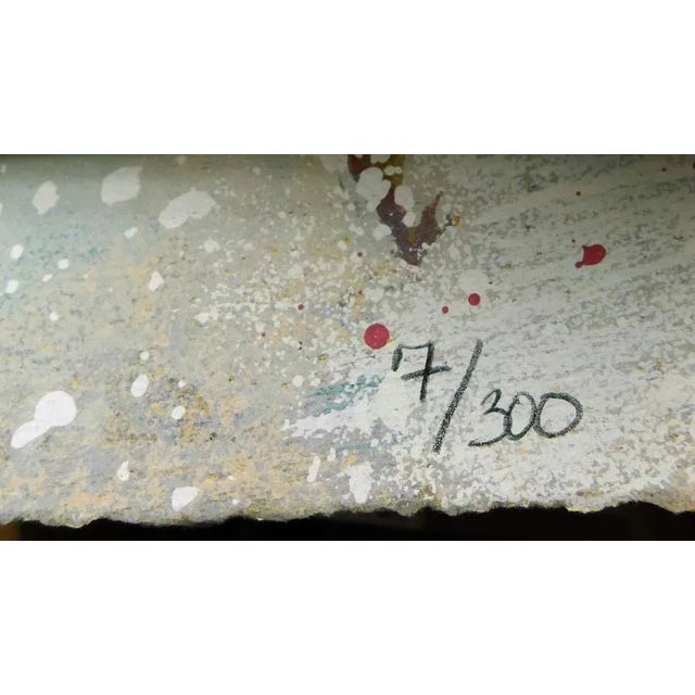 "Autumn Storm on the Crazy Woman Mountain" Original Limited Edition Serigraph on paper by Earl Biss Hand Signed by the...