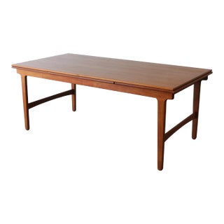 1960s XL Danish Mid Century Modern Dining Table Attrib to Borge Mogensen For Sale