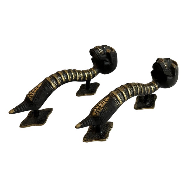 Vintage Skull Handles, 1970s For Sale