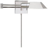 Visual Comfort Signature Studio Swing Arm Wall Light in Polished Nickel For Sale